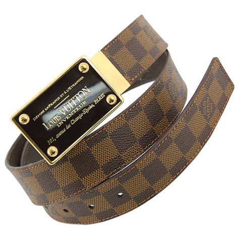 louis vuitton mens brown belt|louis vuitton brown leather belt.